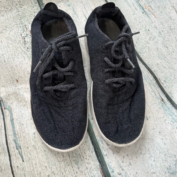 Allbirds mens 9 wool super light charcoal grey sneakers comfort running shoes - Picture 3 of 8